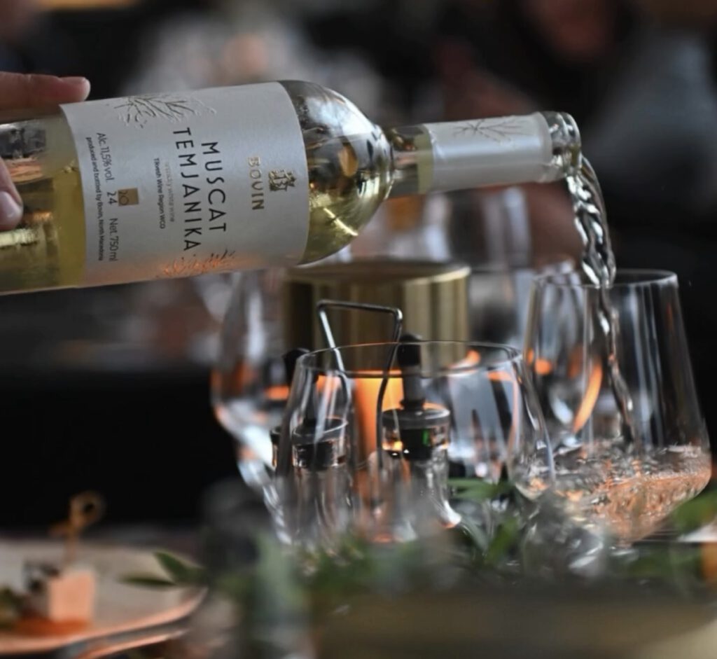 Muscat Temjanika Bovin Weißwein